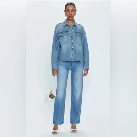Pistola Cassie Super High Rise Jeans, Cove, Size 30 - Picture 1 of 8